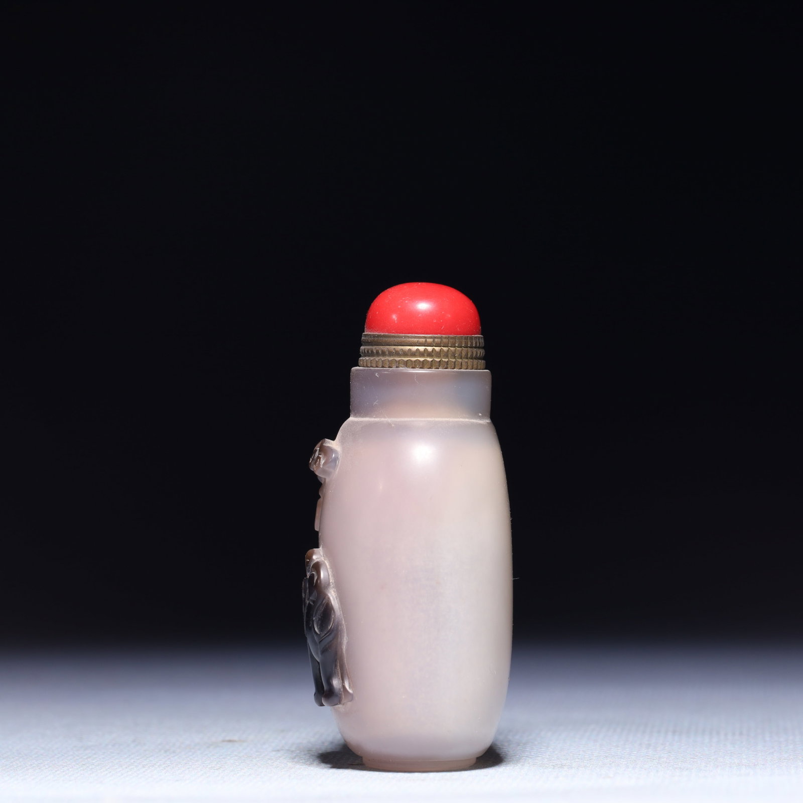 An Exquisite Agate Elephant Pattern Snuff Bottle - 6