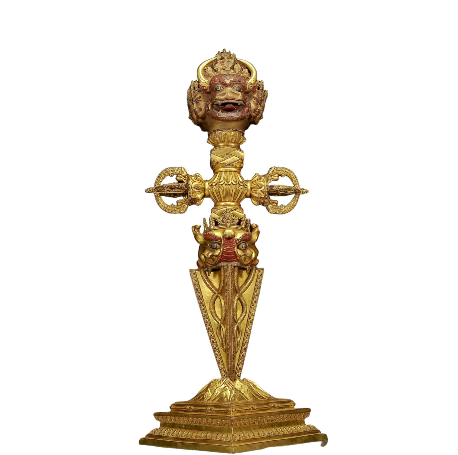 An exquisite gilt copper Vajra of Majesty (1 of 16)