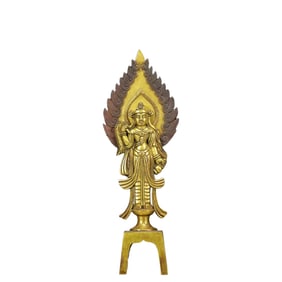 A Solemn Gilt Bronze Buddha Statue