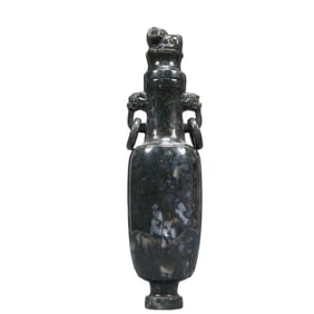 An Exquisite Jasper Double-Ears Vase