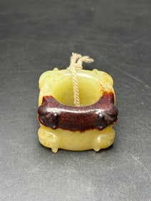 An Exquisite White Jade Cicada Pattern Fingerstall