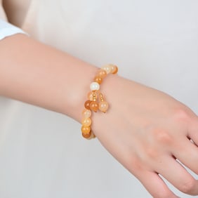 An Exquisite Yellow Jade Bracelets