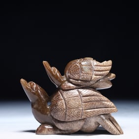 An Archaic Archaic Jade Beast Ornament