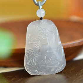 An Exquisite Landscape Pattern Pendant