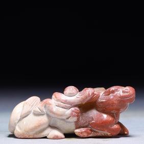 An Exquisite Archaic Jade Sheep Ornament