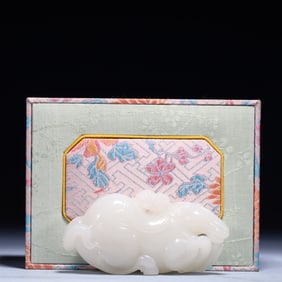An Exquisite White Jade Horse Ornament