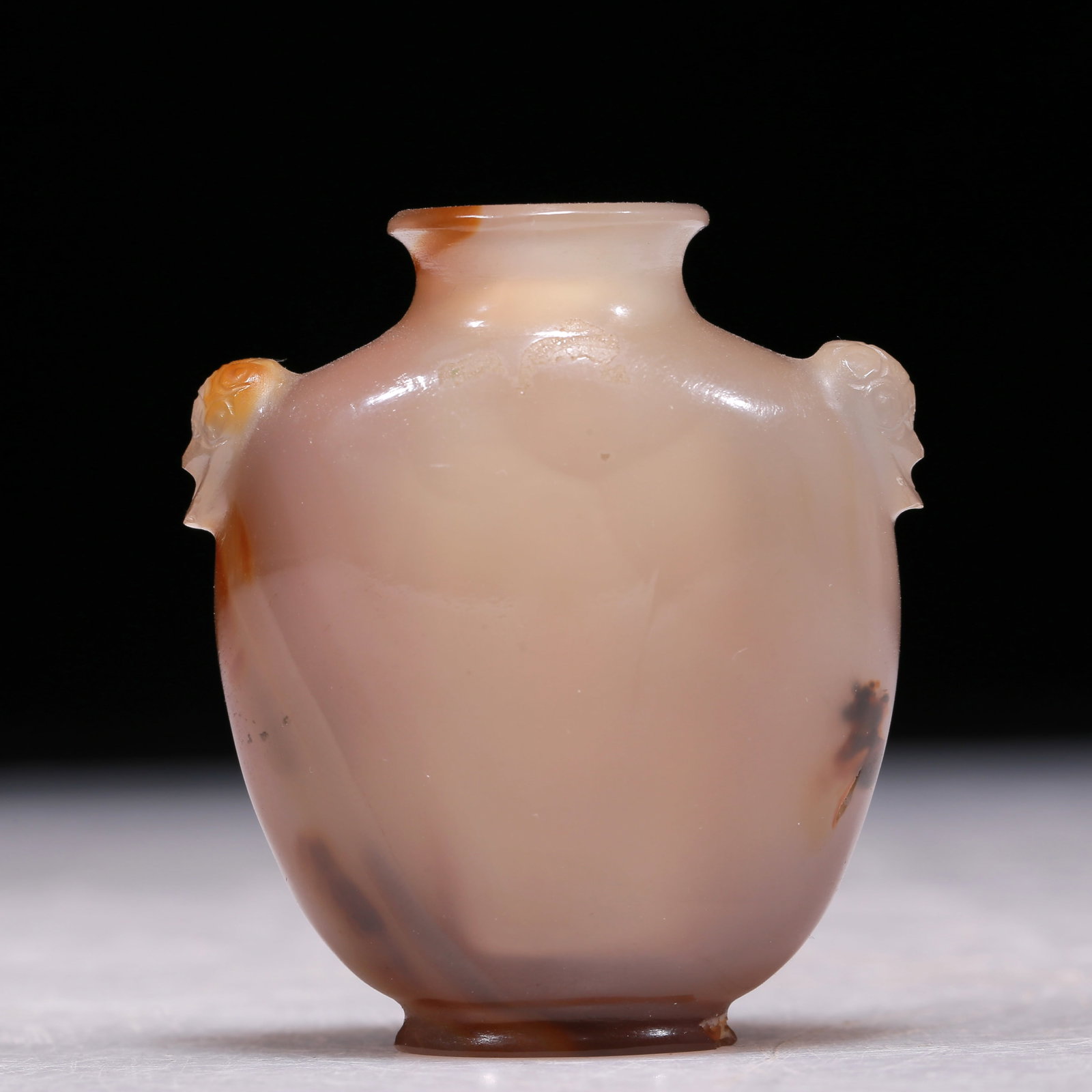 A Precious Agate Beast-Handled Snuff Bottle - 5
