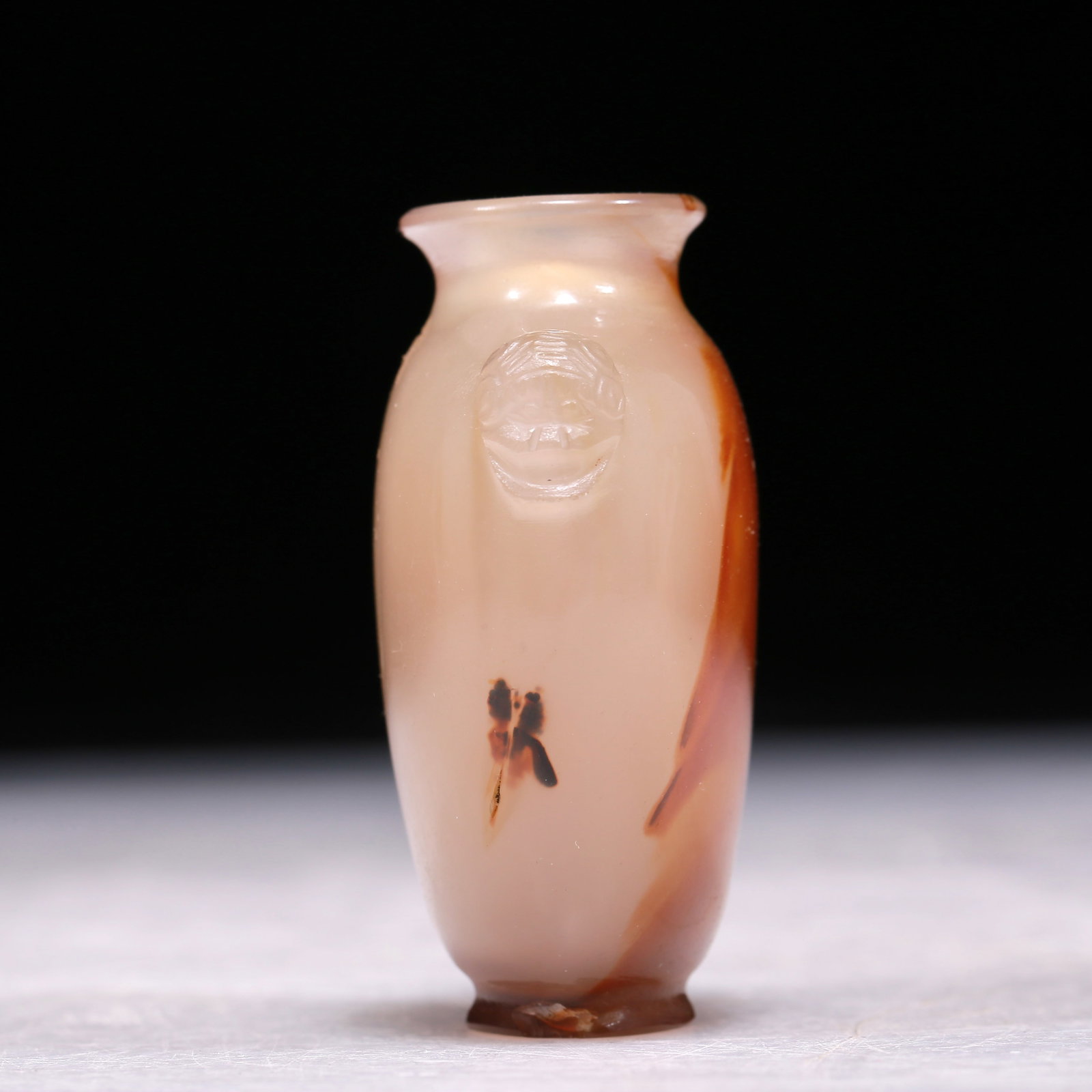 A Precious Agate Beast-Handled Snuff Bottle - 6