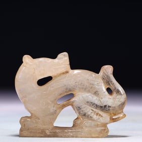 An Exquisite Crystal Dragon Ornament