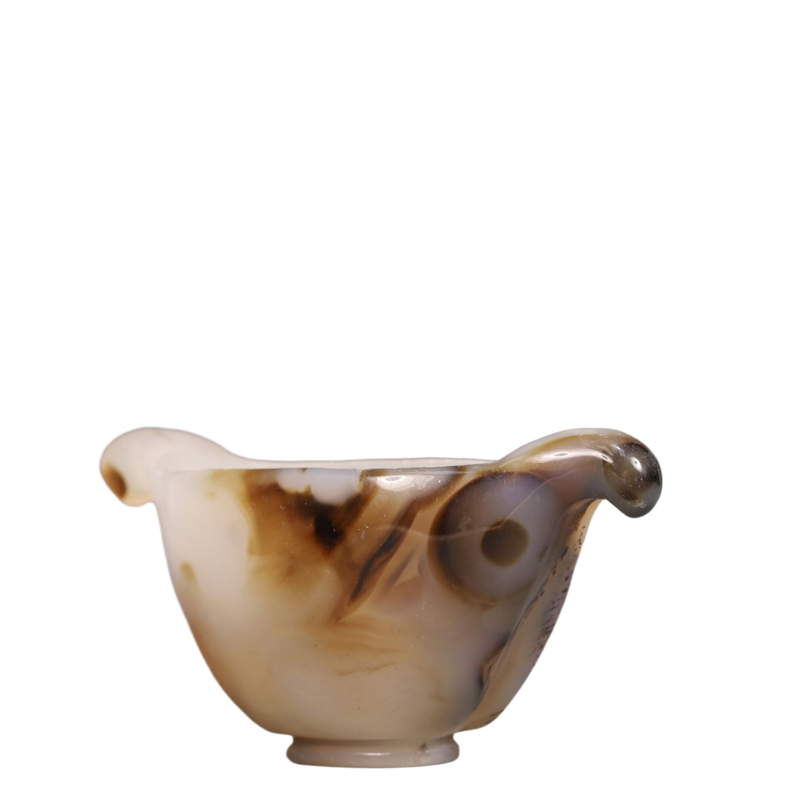 An Exquisite Agate Double-Ears Censer - 2