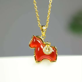 An Exquisite Horse Pendant