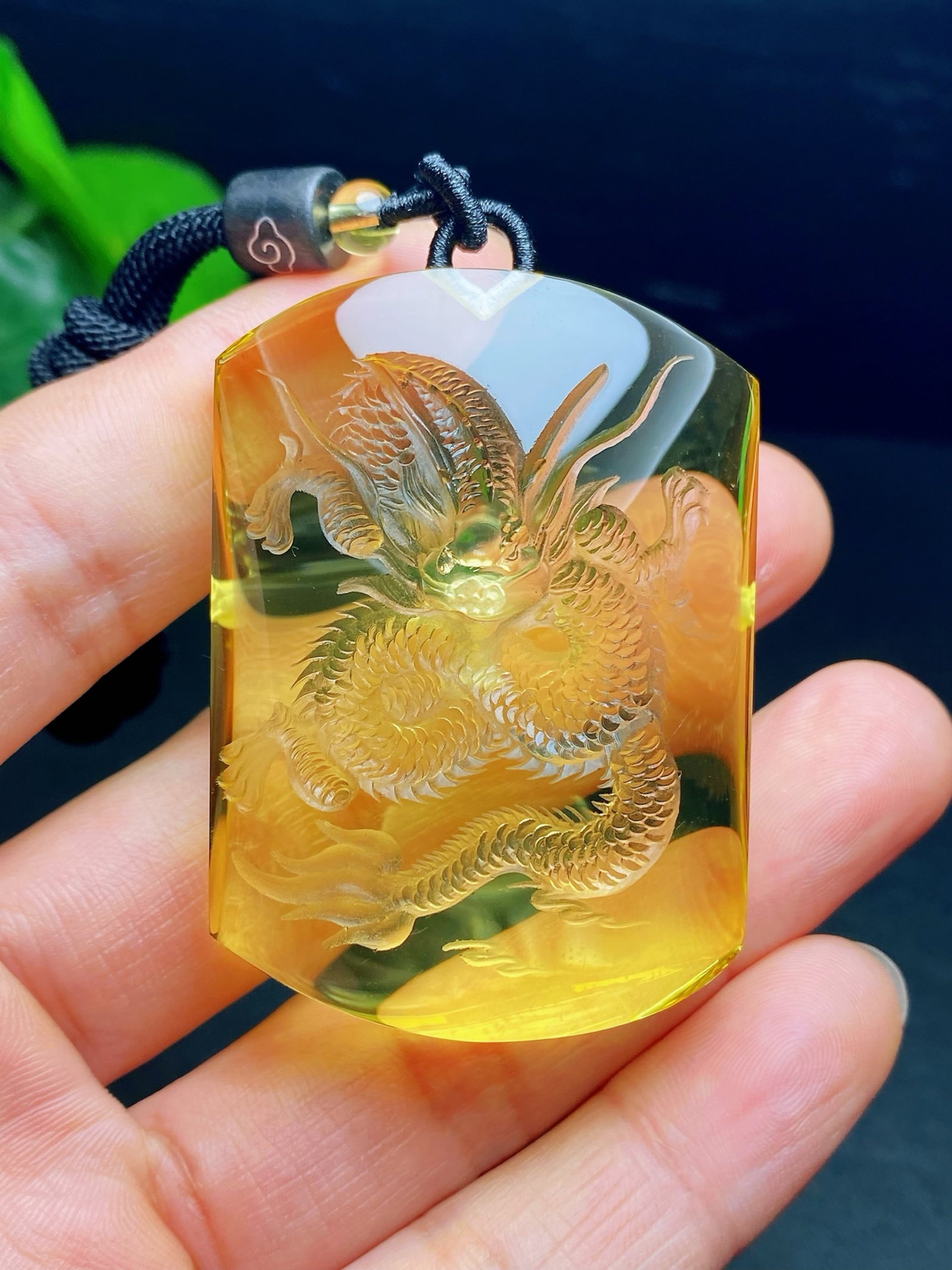An Exquisite Crystal Dragon Pattern Pendant - 5