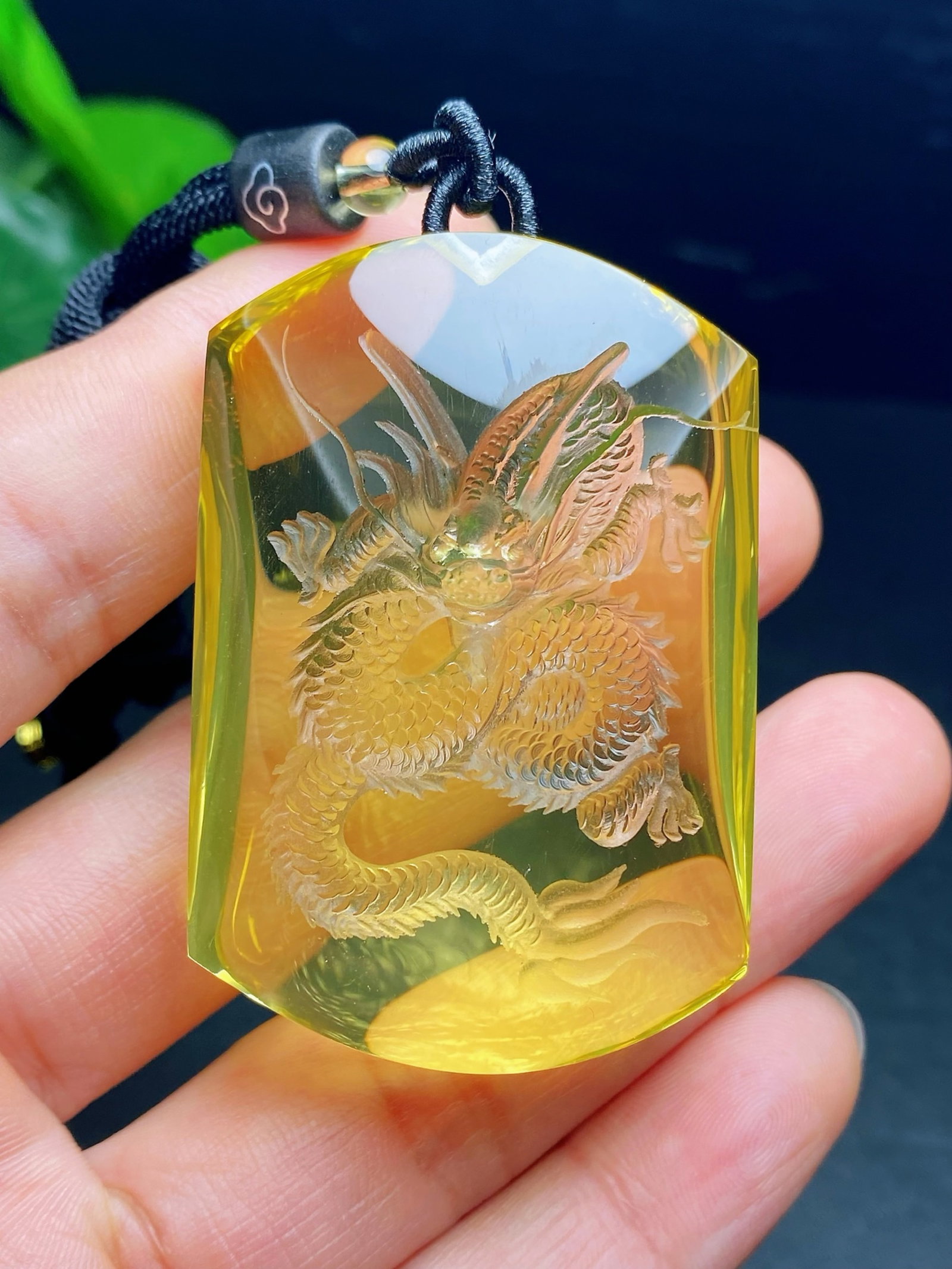 An Exquisite Crystal Dragon Pattern Pendant - 5