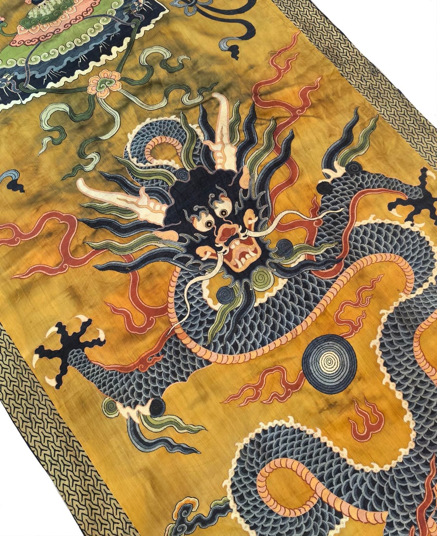 A Precious Auspicious Cloud and Dragon Pattern Kesi - 7