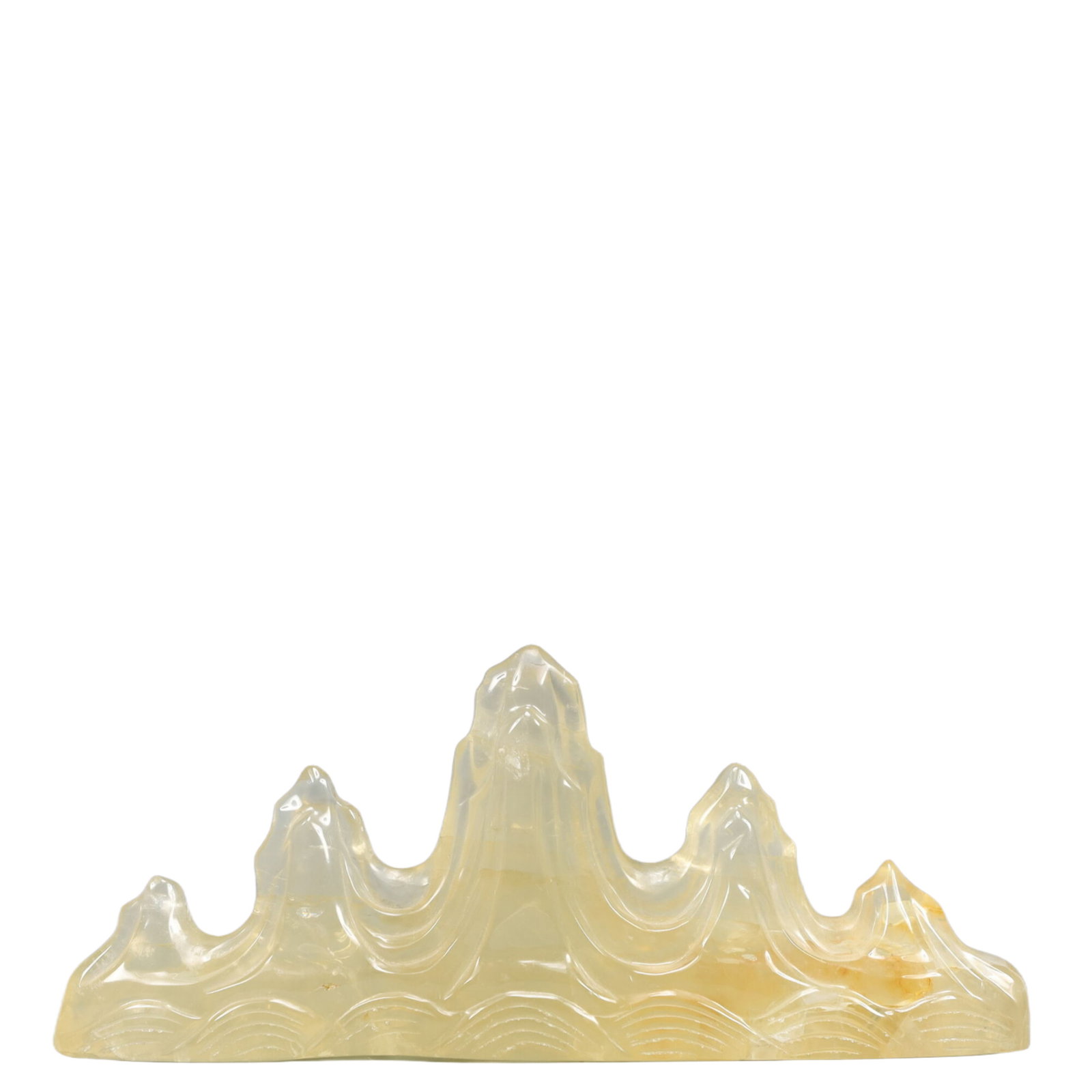 An Exquisite Crystal Brush Holder: An Exquisite Crystal Brush Holder,Qing Dynasty, China,Size:11inx2.4inx4.7in Weight:1400g 水晶笔架,中国清代