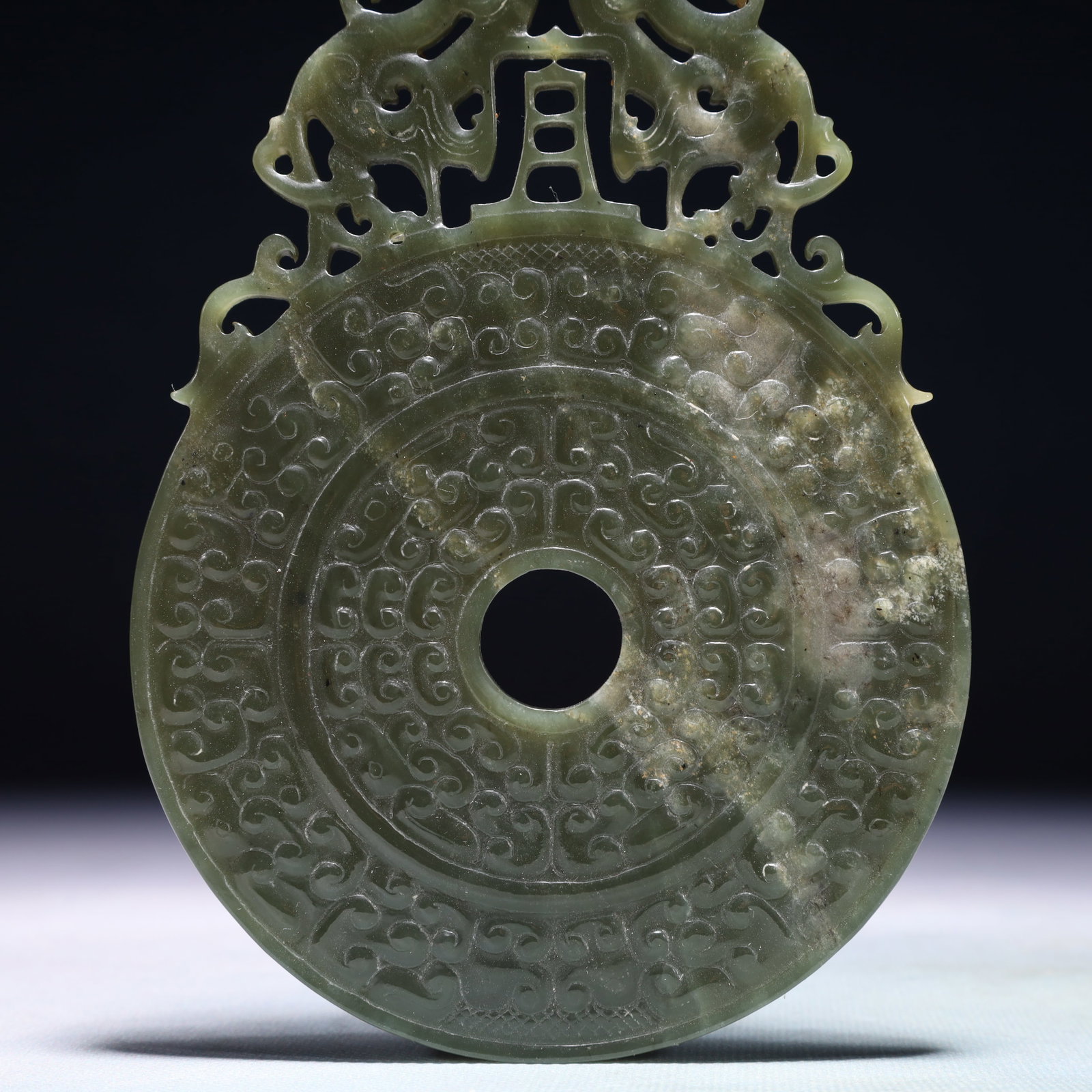 An Exquisite Jasper Auspicious Cloud Pattern Pendant - 3