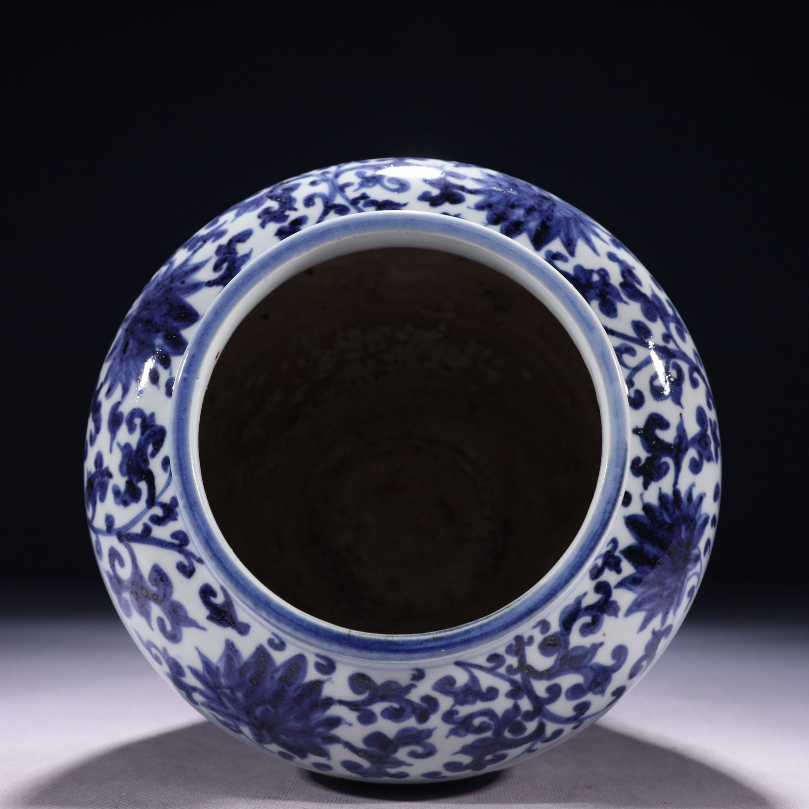 An Exquisite Blue and White Lotus Pattern Jar - 12