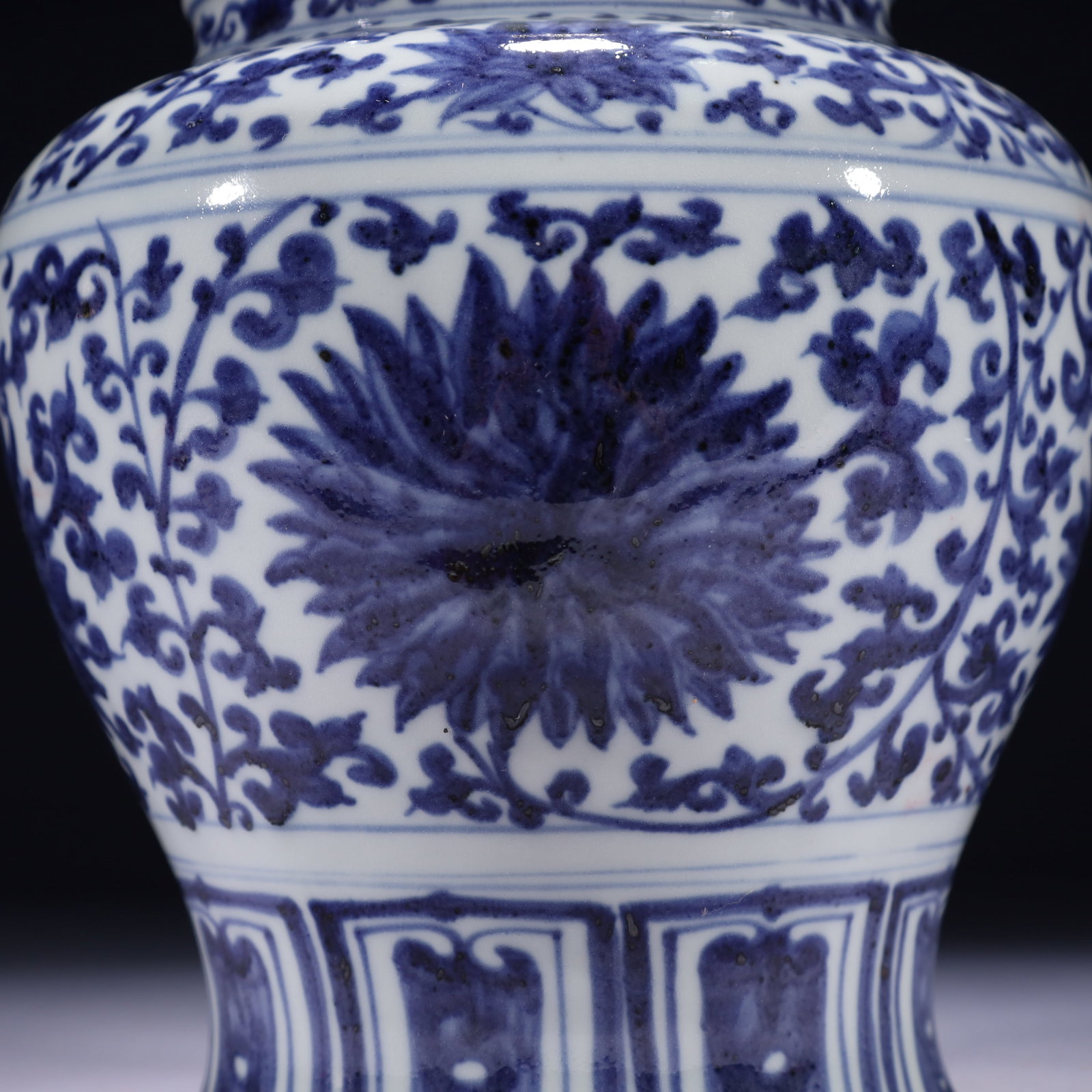 An Exquisite Blue and White Lotus Pattern Jar - 4