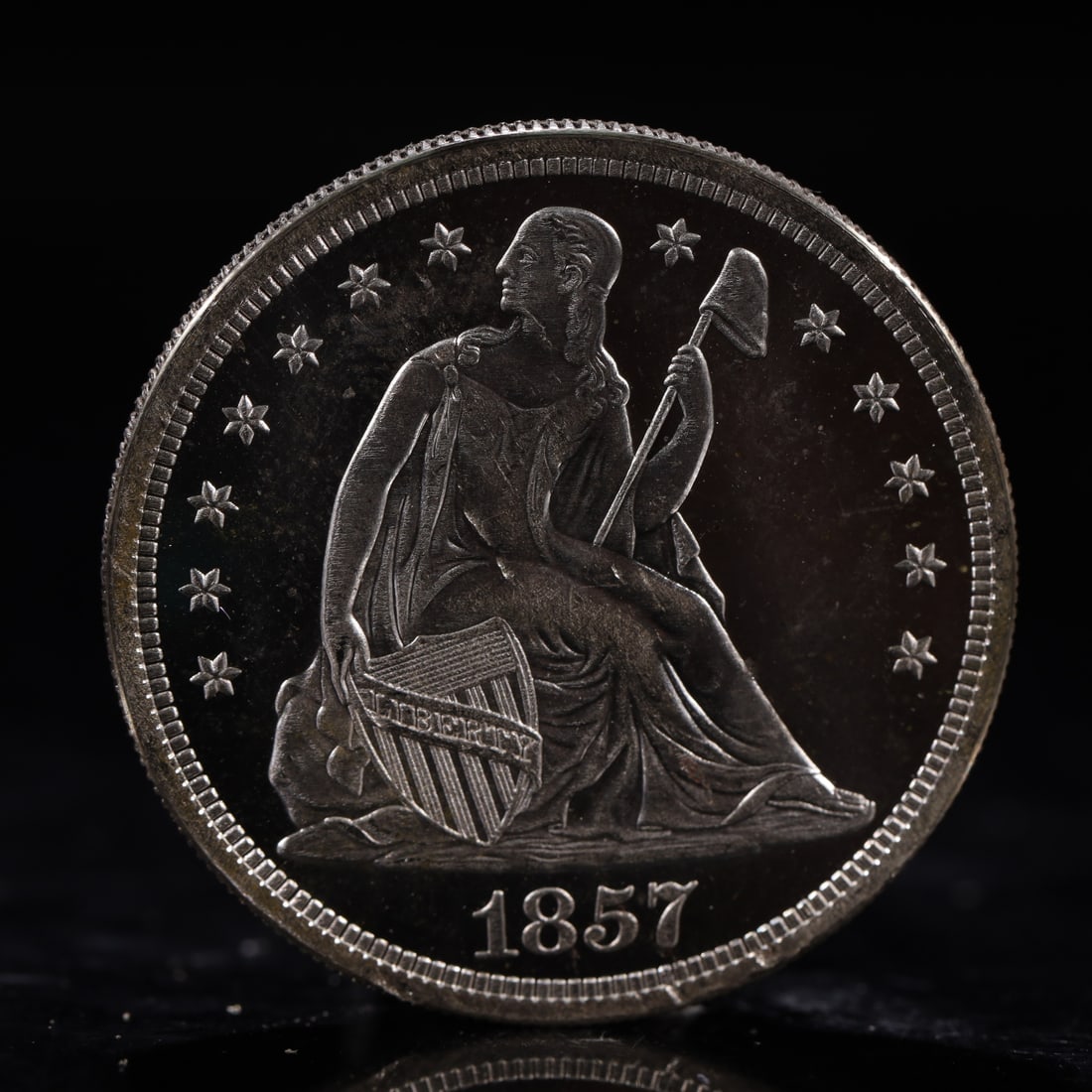 USA One Dollar 1857 Coin (1 of 2)
