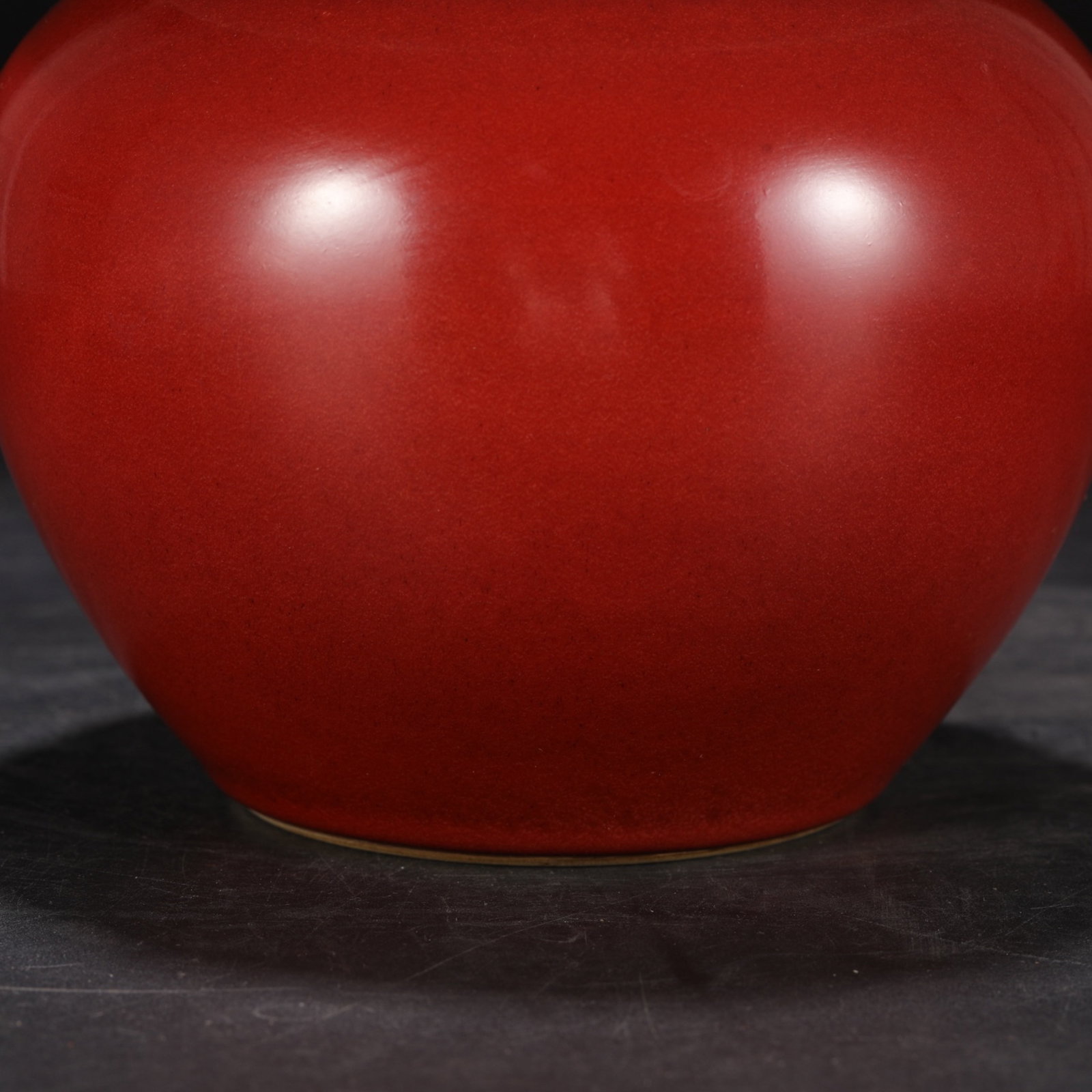 An Exquisite Ruby red-Glazed Jar with Cover - 4