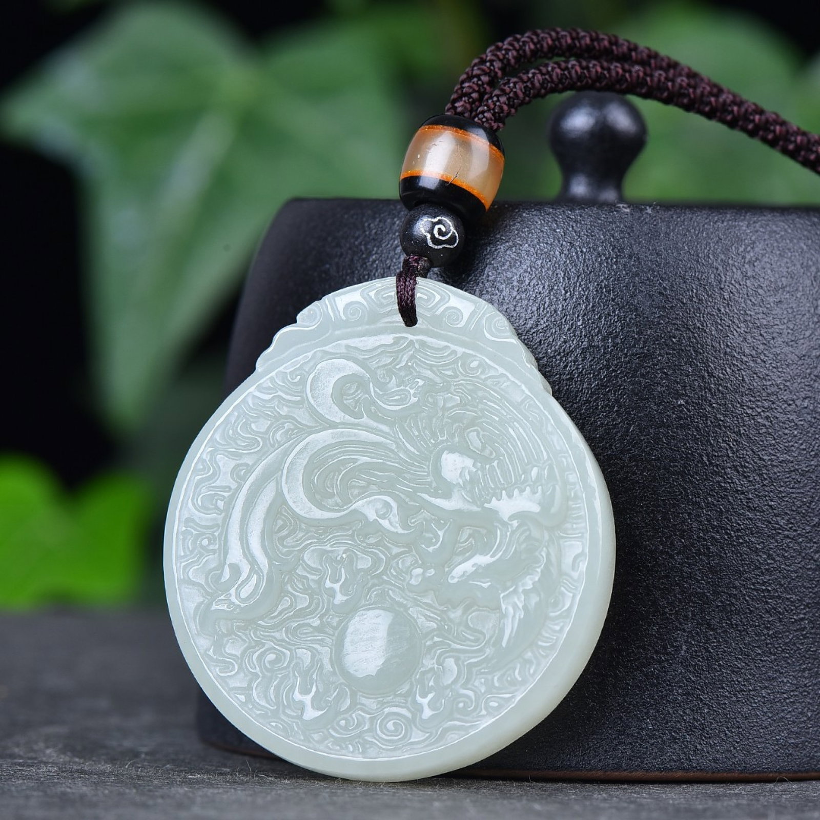 An Exquisite White Jade Phoenix Pattern Pendant - 2
