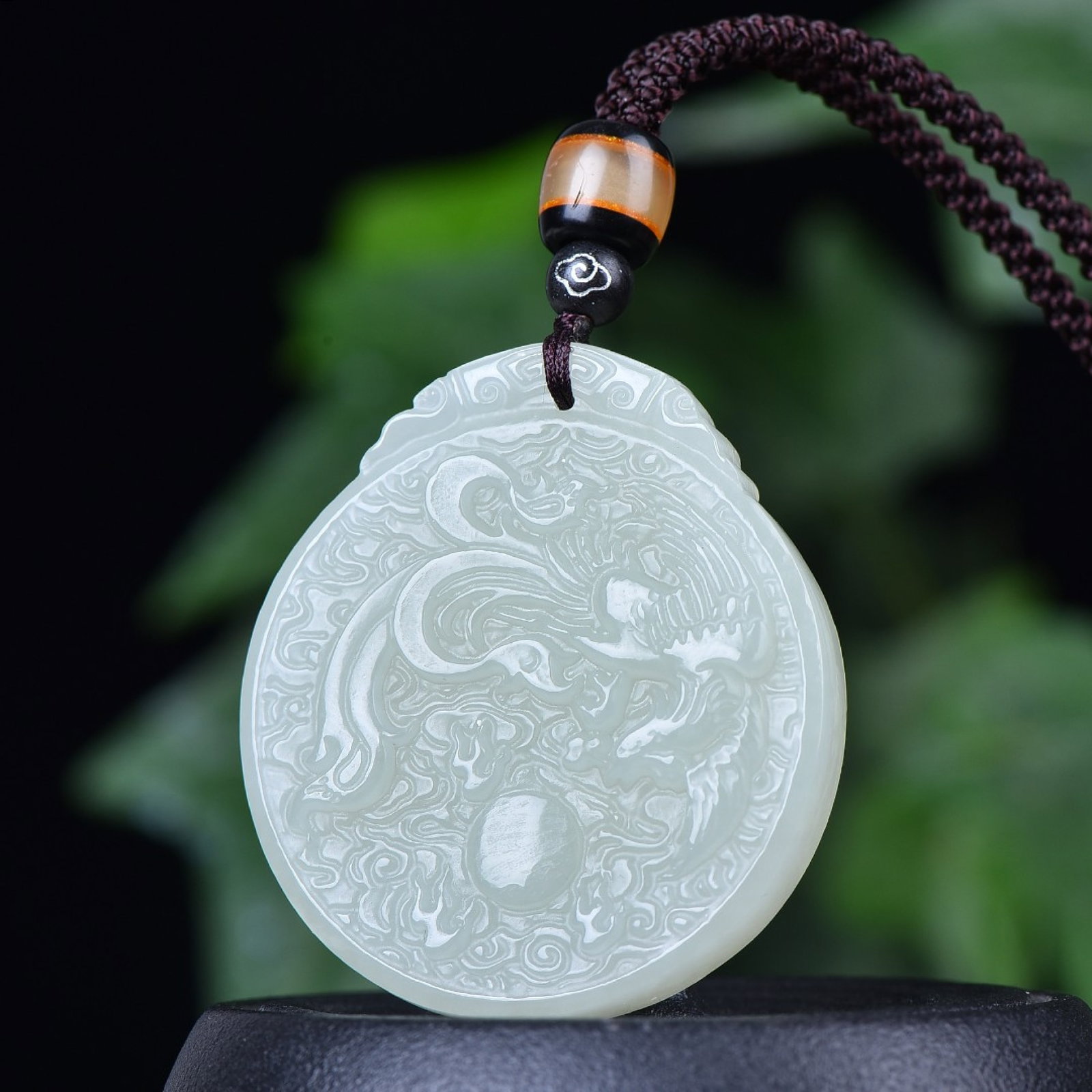 An Exquisite White Jade Phoenix Pattern Pendant - 3