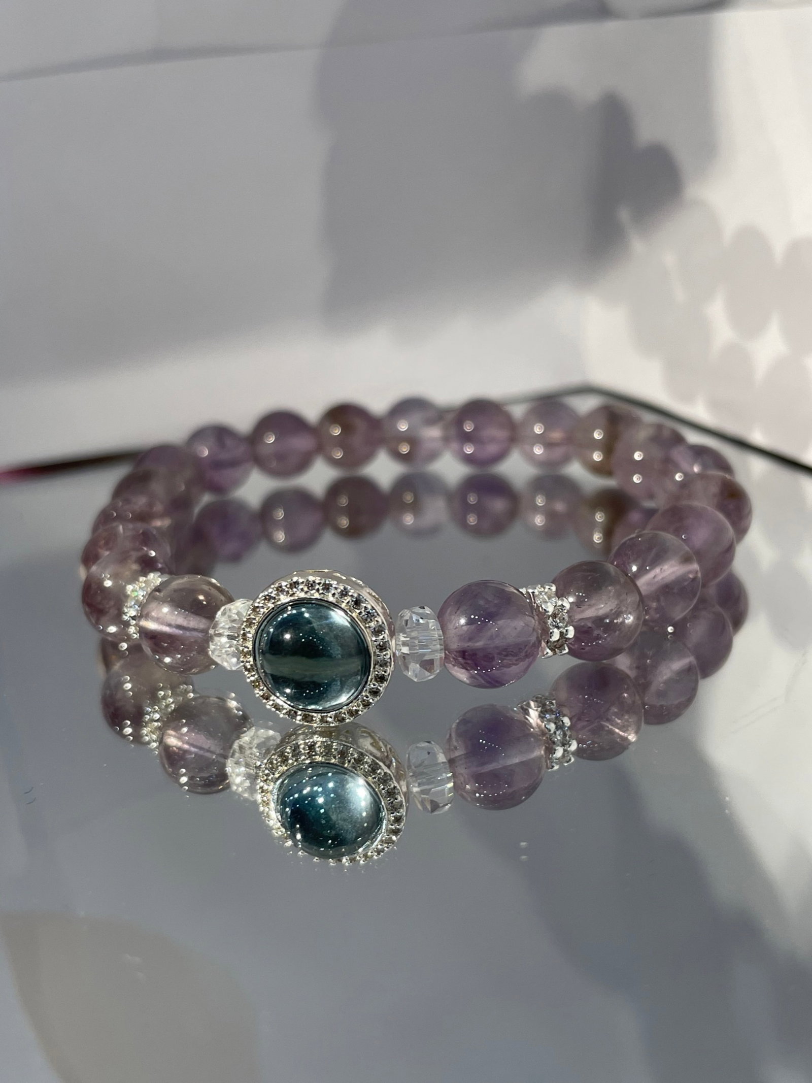 An Exquisite Crystal Bracelet: An Exquisite Crystal Bracelet,Size:0.3in 水晶手串
