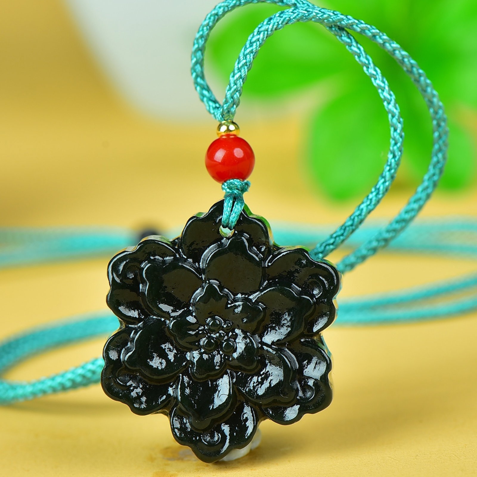 An Exquisite Jasper Flower Pattern Pendant - 3