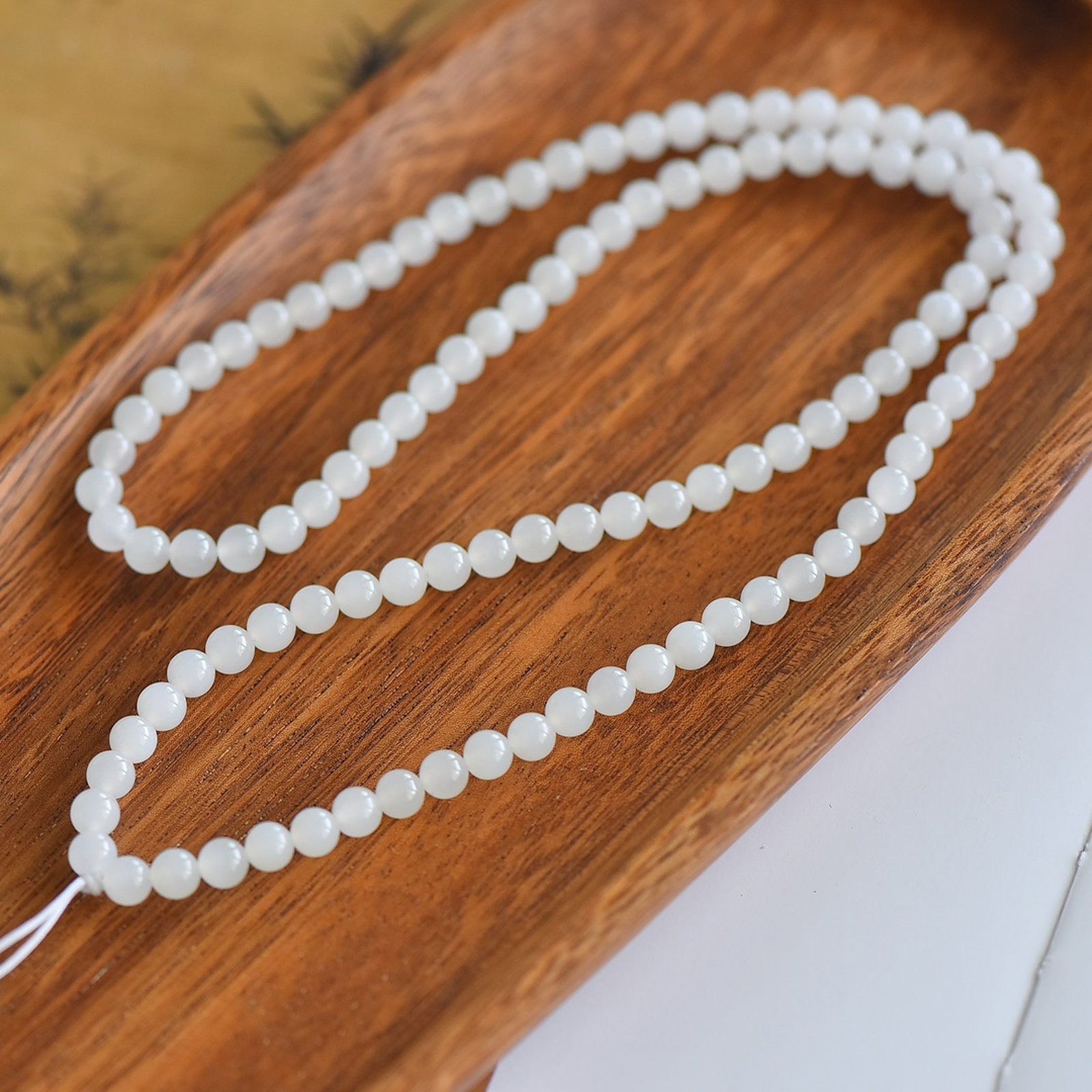 An Exquisite White Jade Bracelets - 2