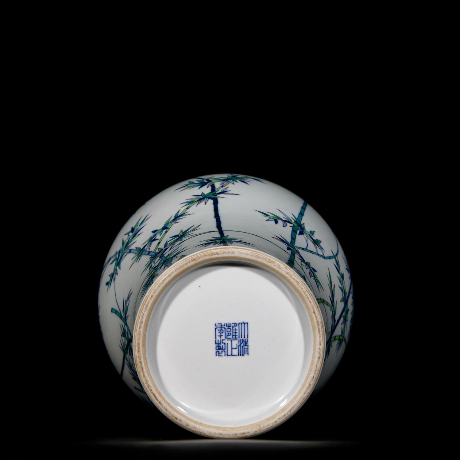 A Rare Doucai Bamboo Pattern Vase - 9
