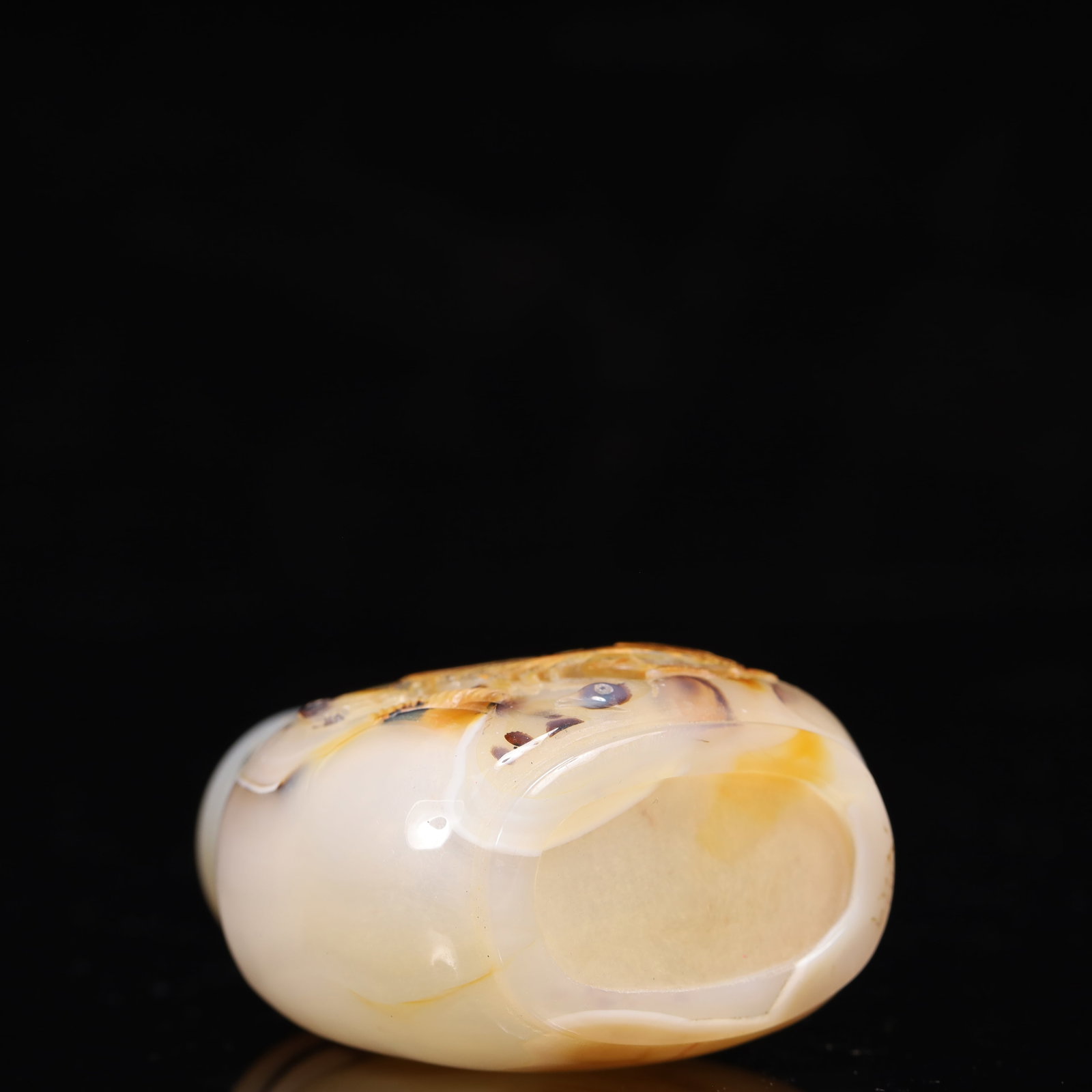 An Exquisite Agate Rooster Pattern Snuff Bottle - 9