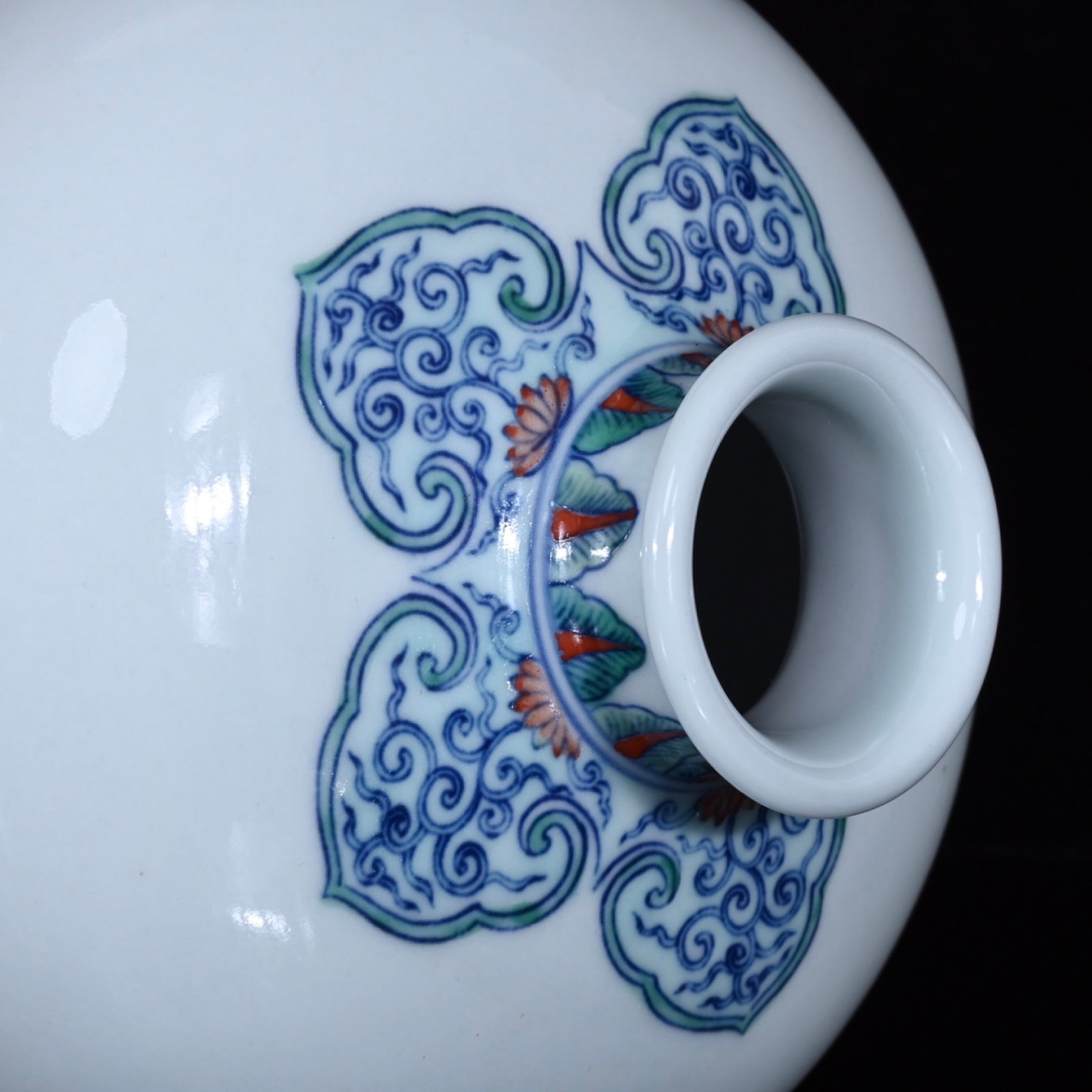 An Exquisite Doucai Flower Pattern Vase - 7