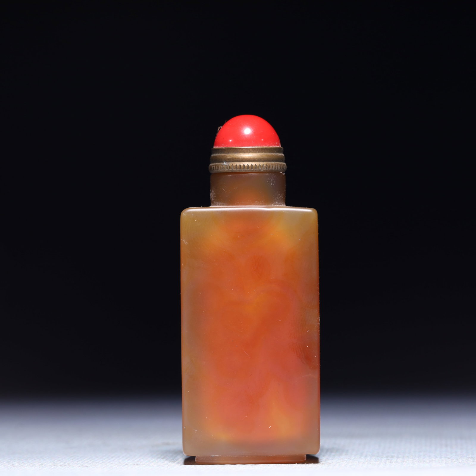 An Exquisite Agate Fish Pattern Snuff Bottle - 5