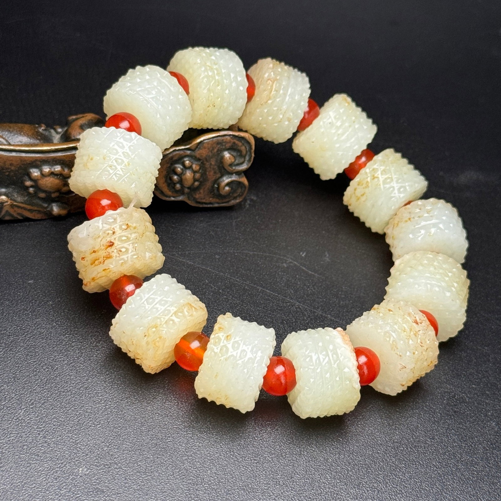 An Exquisite White Jade Bracelets - 3
