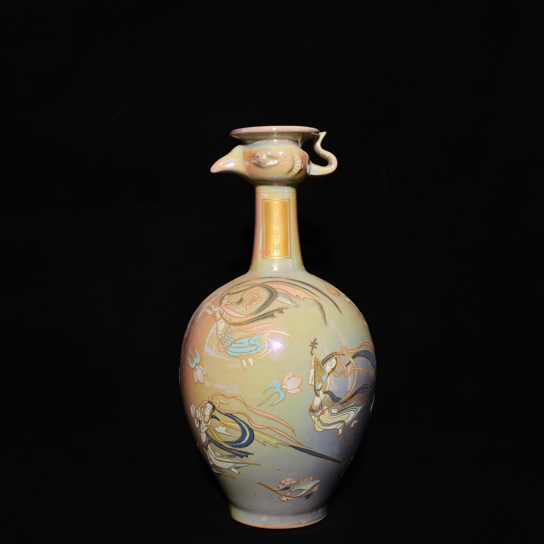 An Exquisite Ding yao Character and Story Pattern Vase,: An Exquisite Ding yao Character and Story Pattern Vase,Song Dynasty, China,With Mark,Size:10.6inx5.1in 定窑人物故事纹瓶