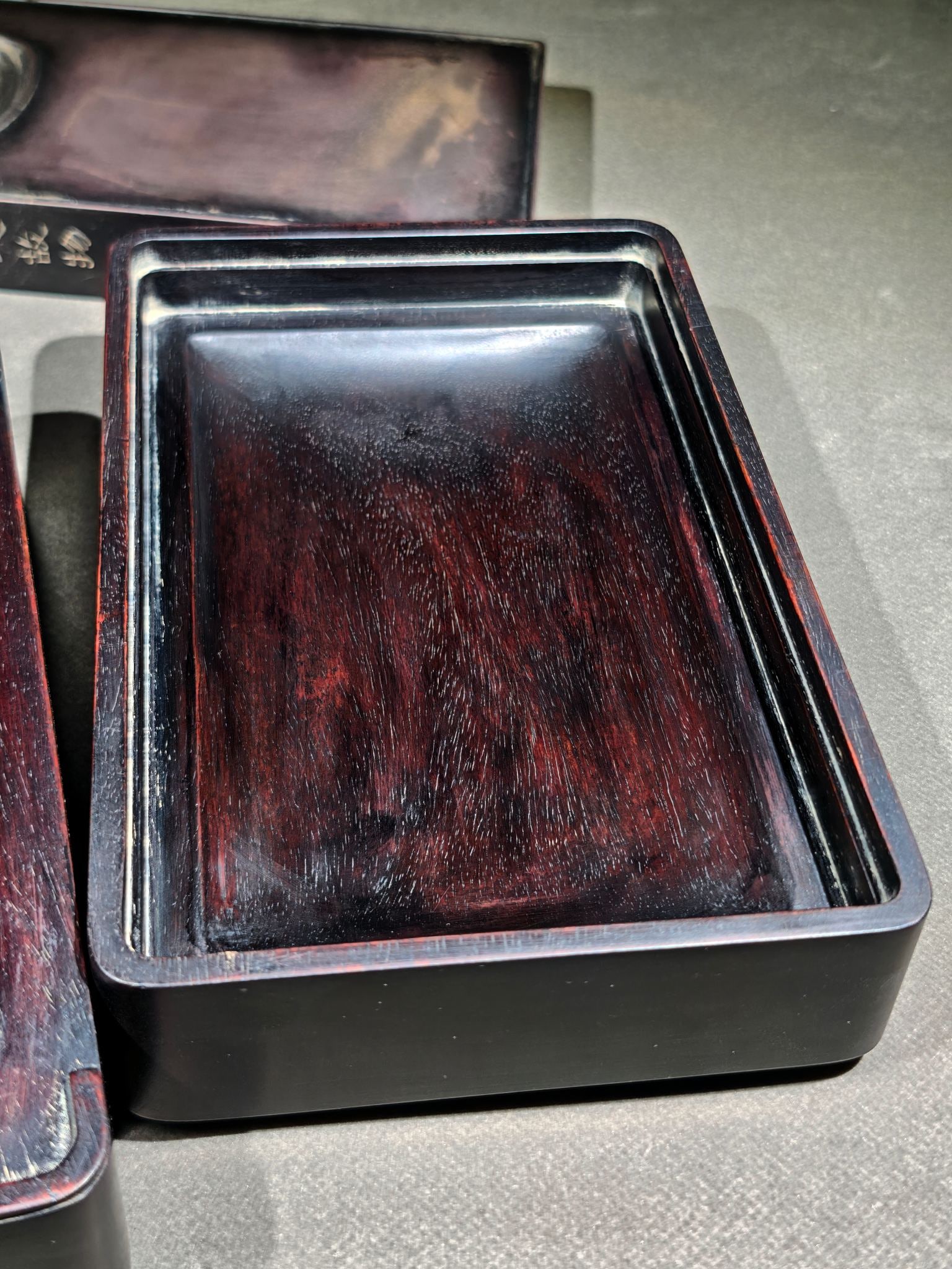 An Exquisite Pine,Bamboo Pattern Inkstone - 5