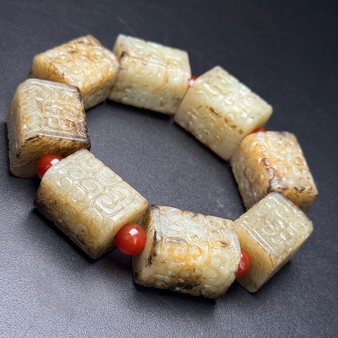 An Exquisite White Jade Bracelets - 5