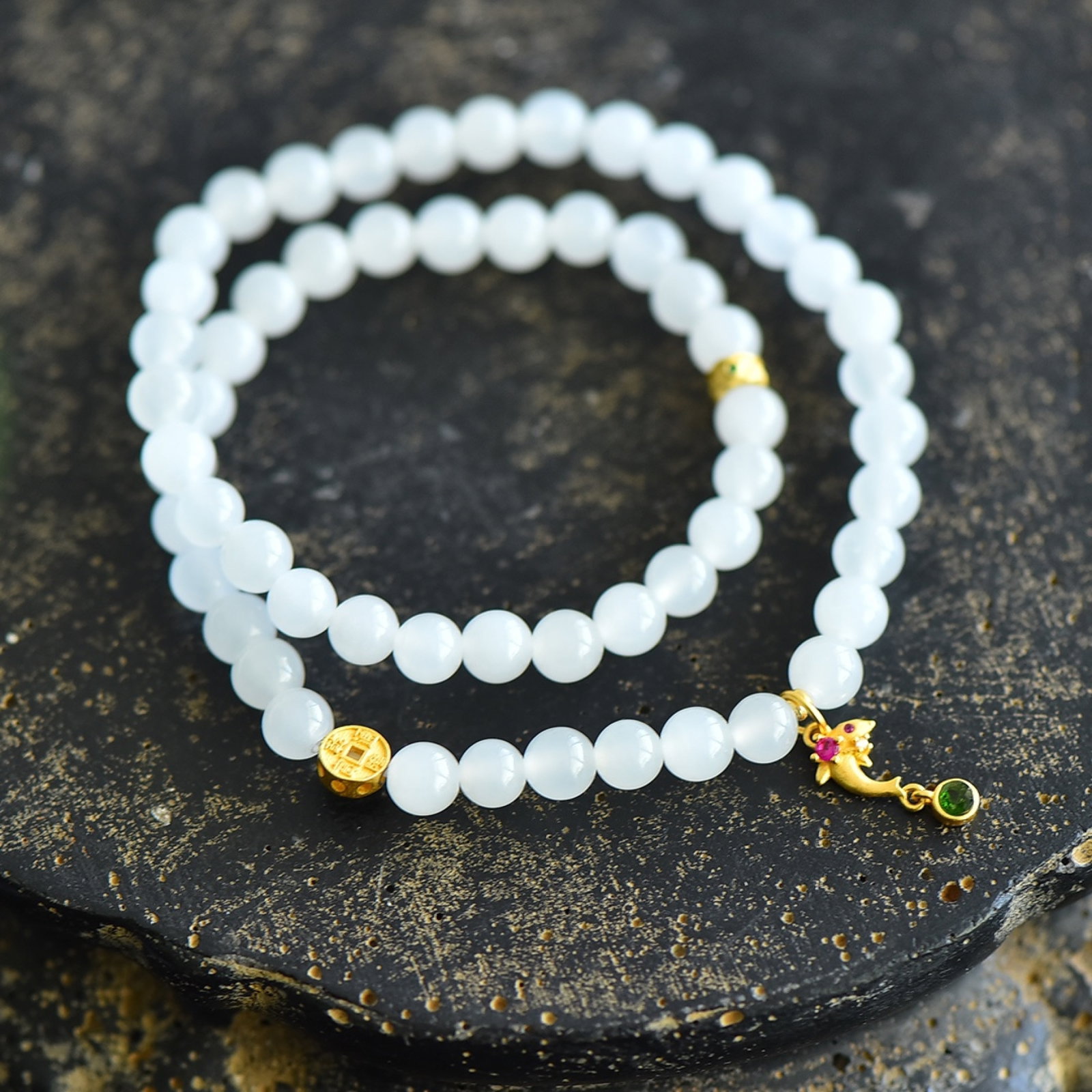 An Exquisite White Jade Bracelets - 2