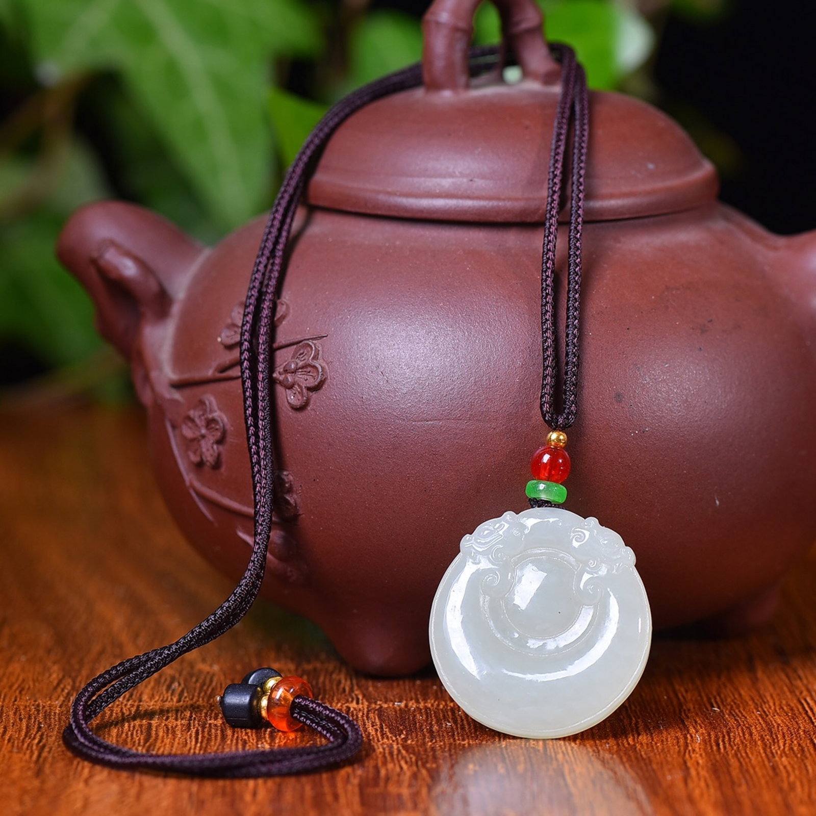 An Exquisite White Jade Dragon Pattern Pendant - 4