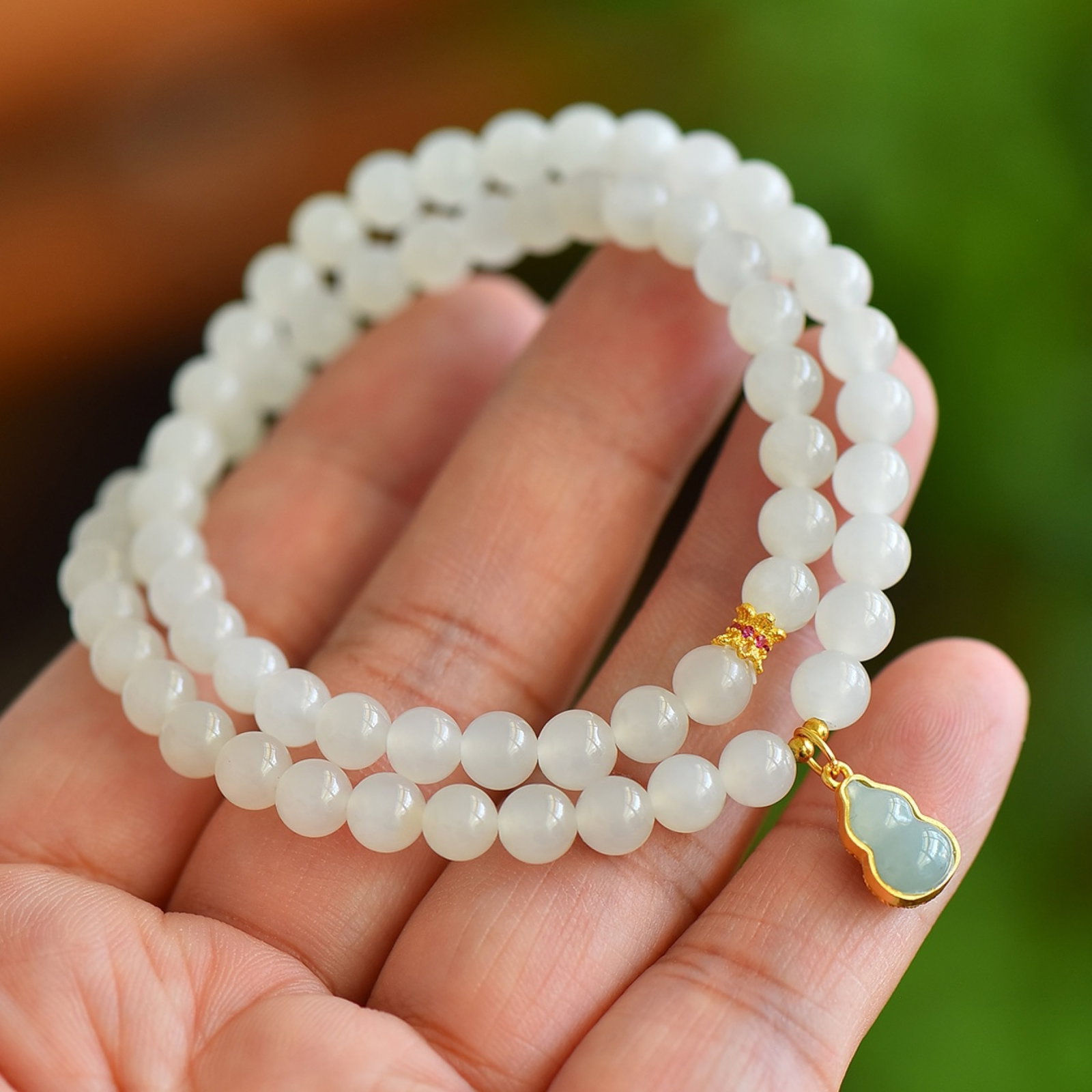 An Exquisite White Jade Bracelets - 5