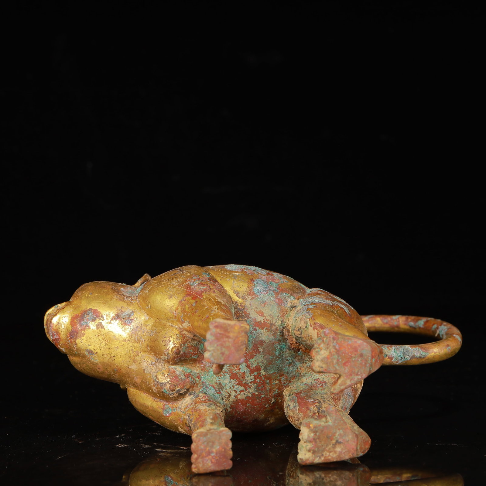 An Exquisite Gilt Bronze Monkey Ornament - 13