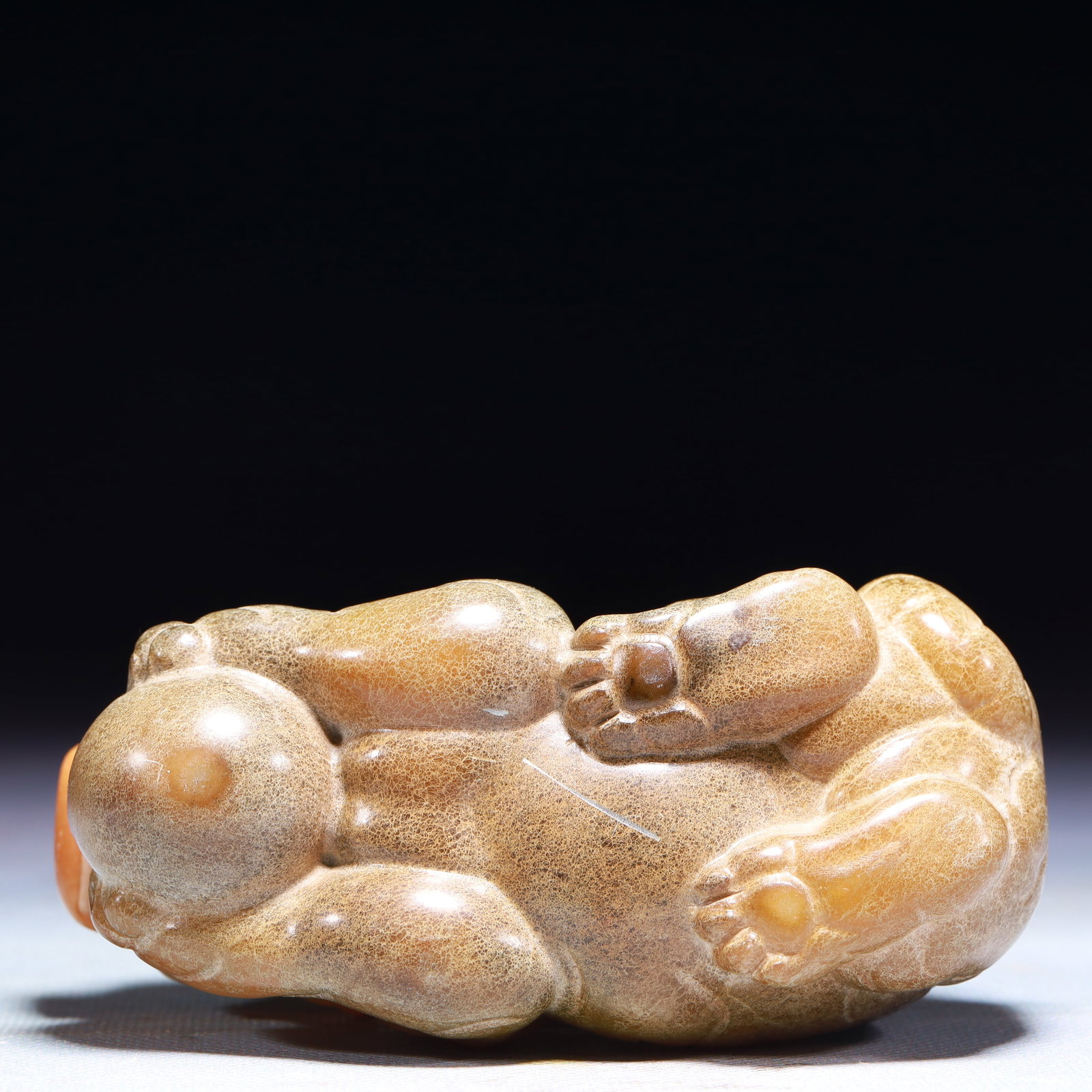 An Exquisite Archaic Jade Tiger Ornament - 11