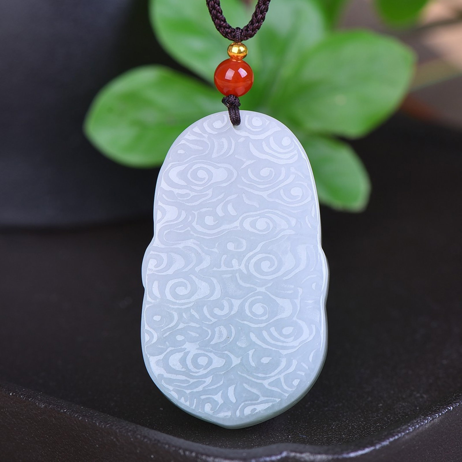 An Exquisite Jadeite Dragon Pattern Pendant - 2