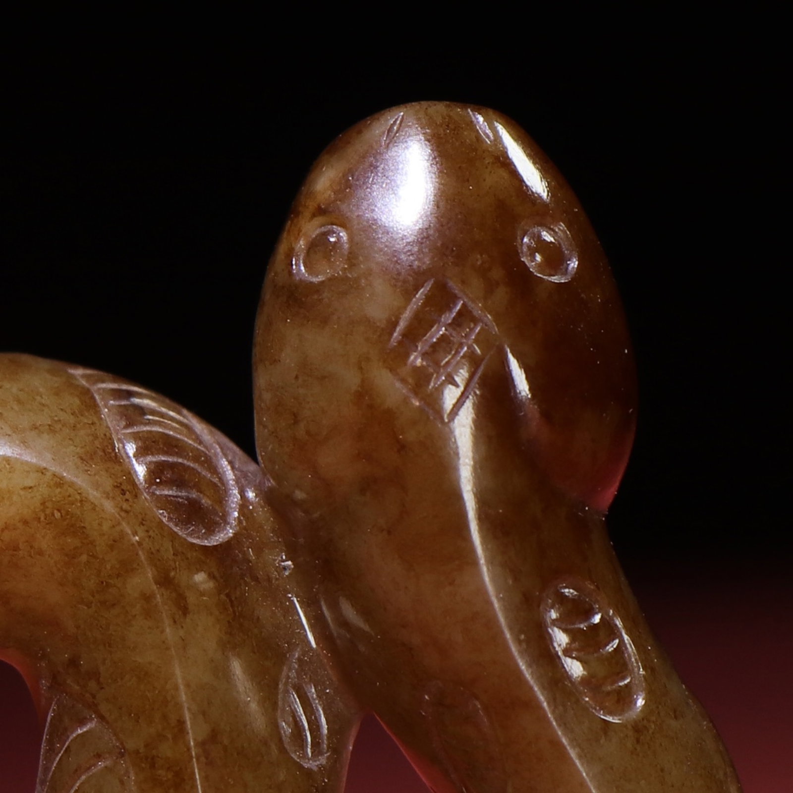 White Jade Snake Pendant - 2