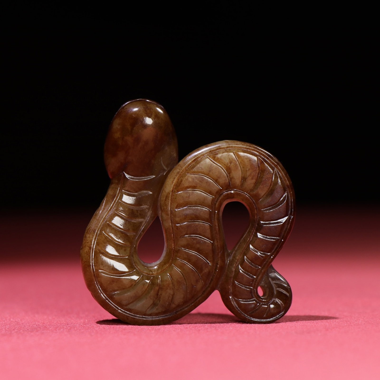 White Jade Snake Pendant - 3