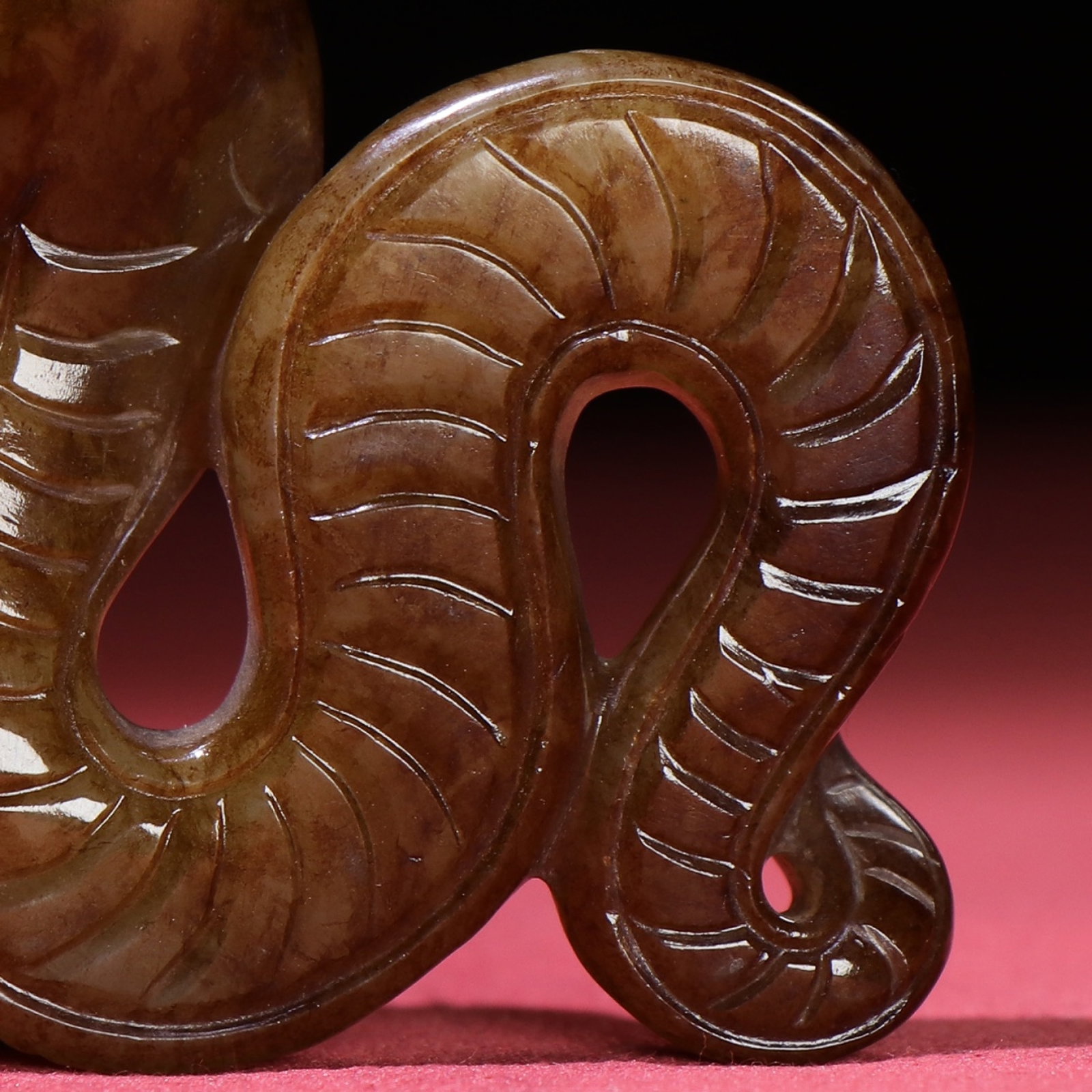 White Jade Snake Pendant - 4