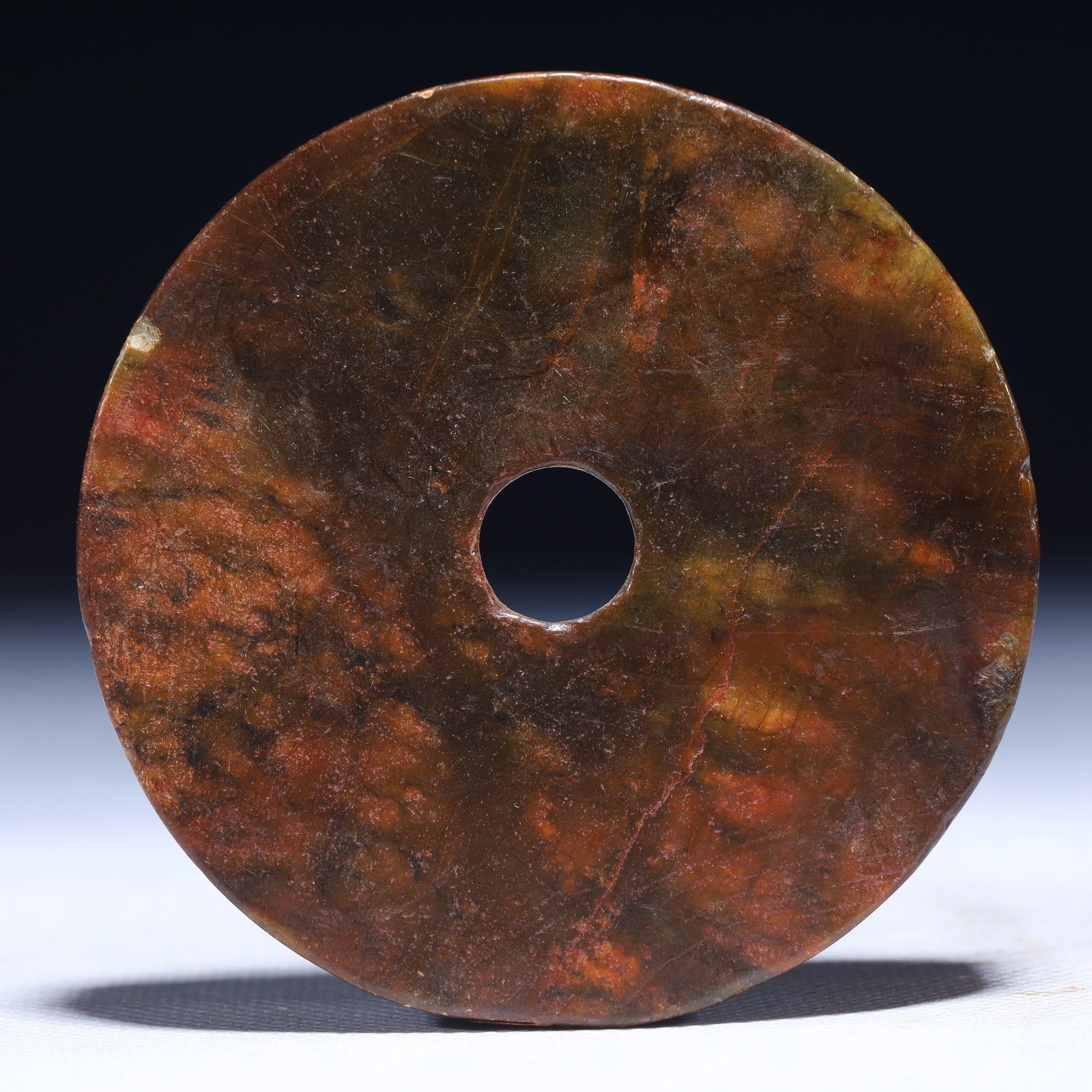 An Exquisite Archaic Jade Auspicious Cloud Pattern Pendant - 3