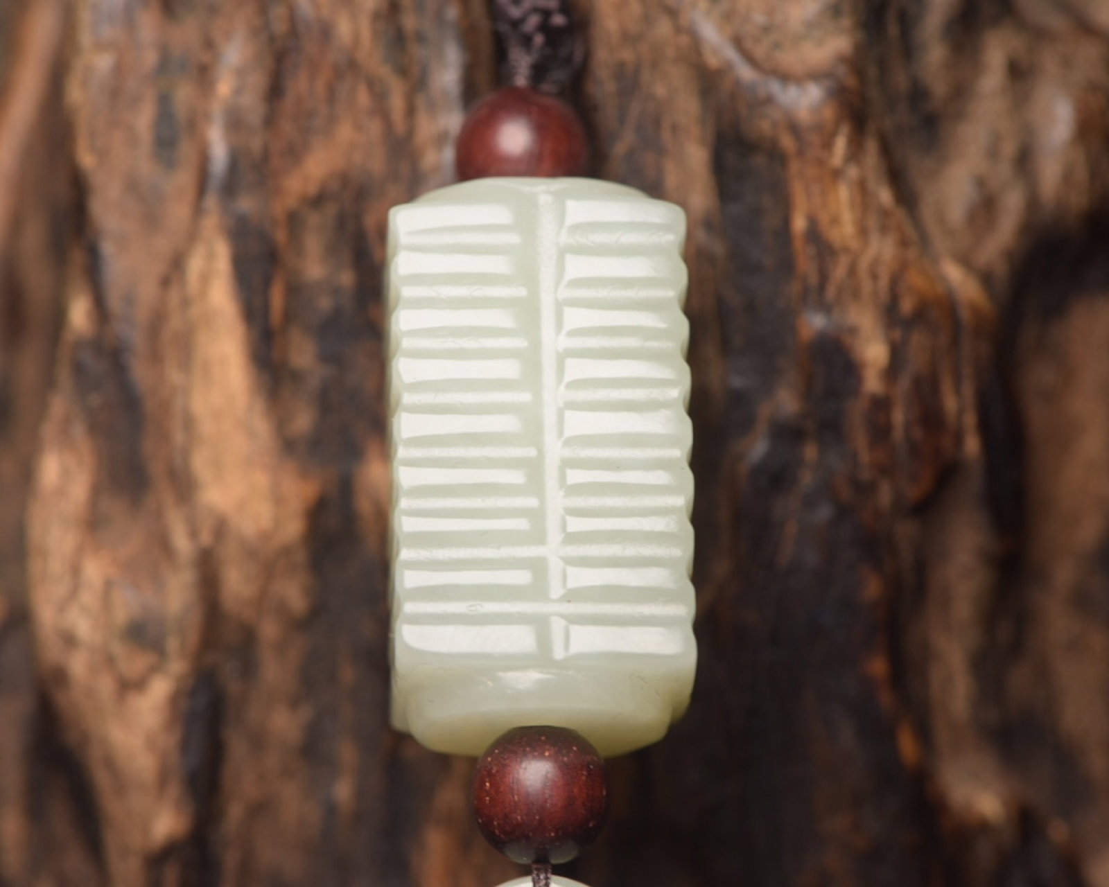 An Exquisite White Jade Turtle Shell Pendant - 4
