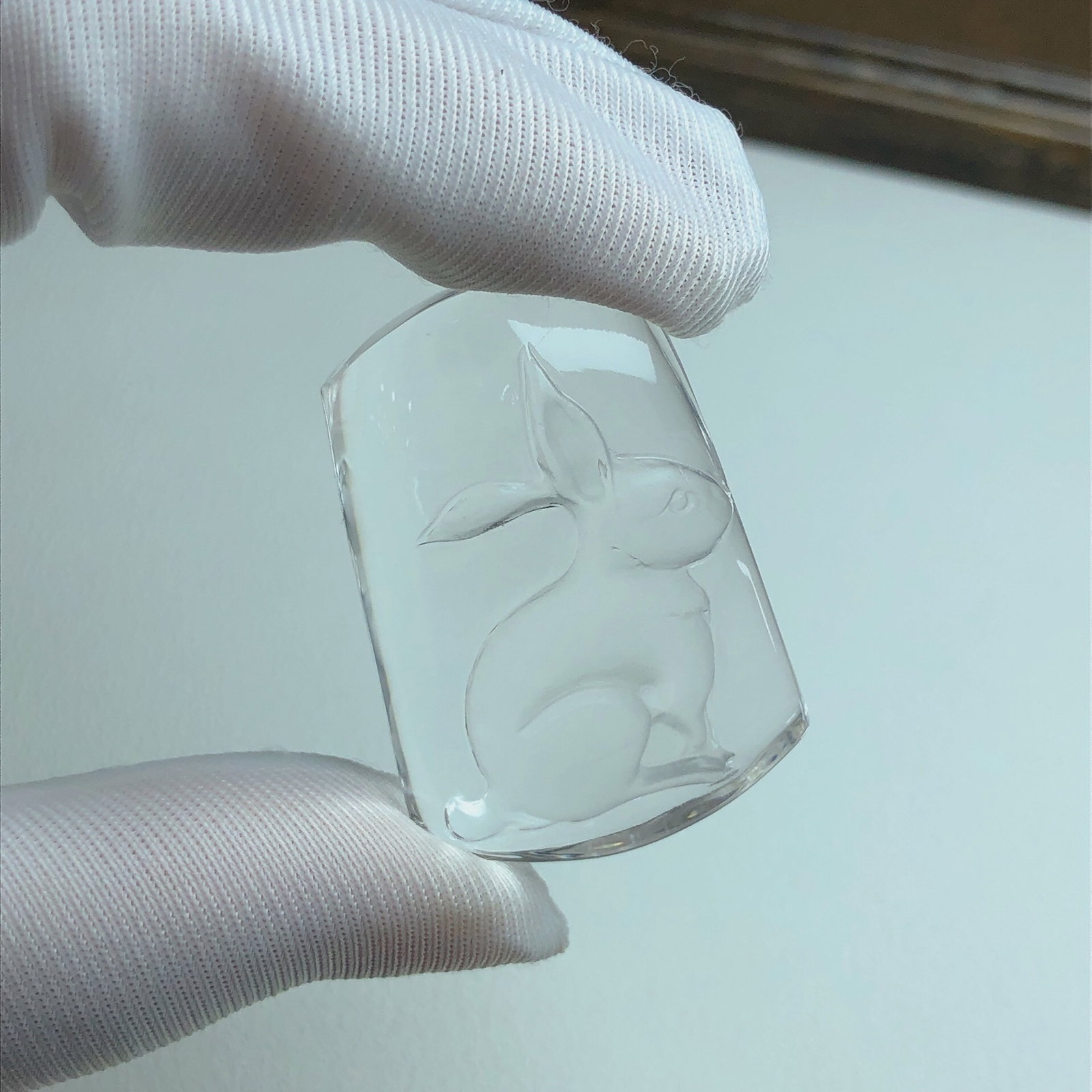 An Exquisite Crystal Rabbit Pattern Pendant - 3