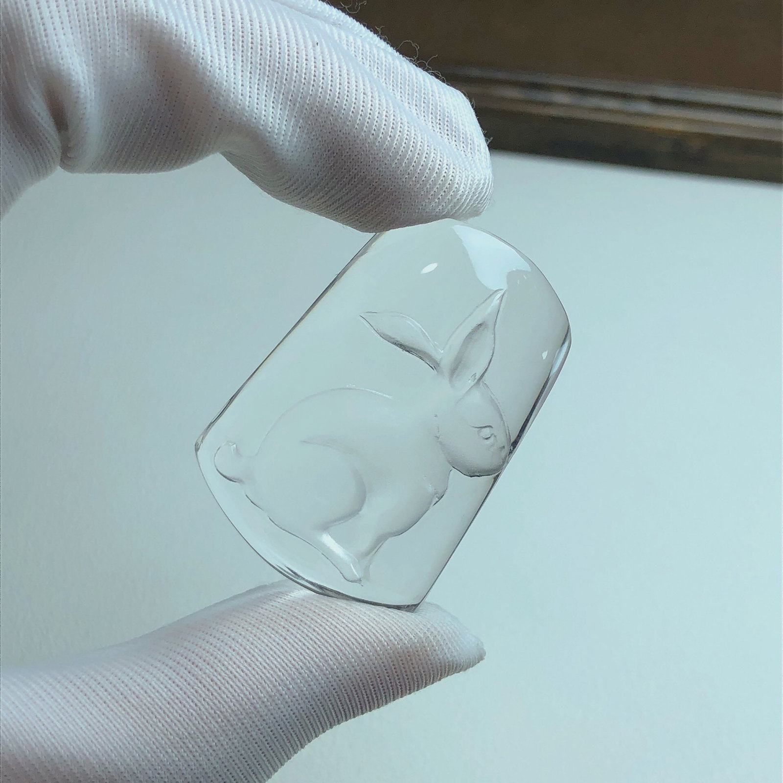 An Exquisite Crystal Rabbit Pattern Pendant - 4